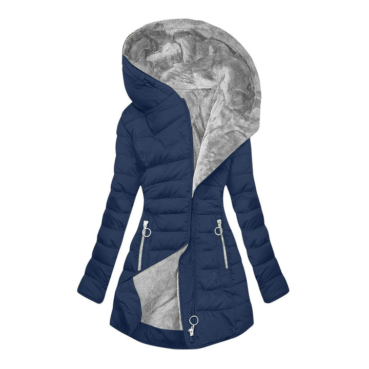 Dagmar | Damen Winterjacke mit Kapuze Steppjacke - Black - Image 12