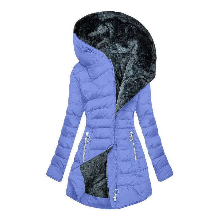 Dagmar | Damen Winterjacke mit Kapuze Steppjacke - Black - Image 13