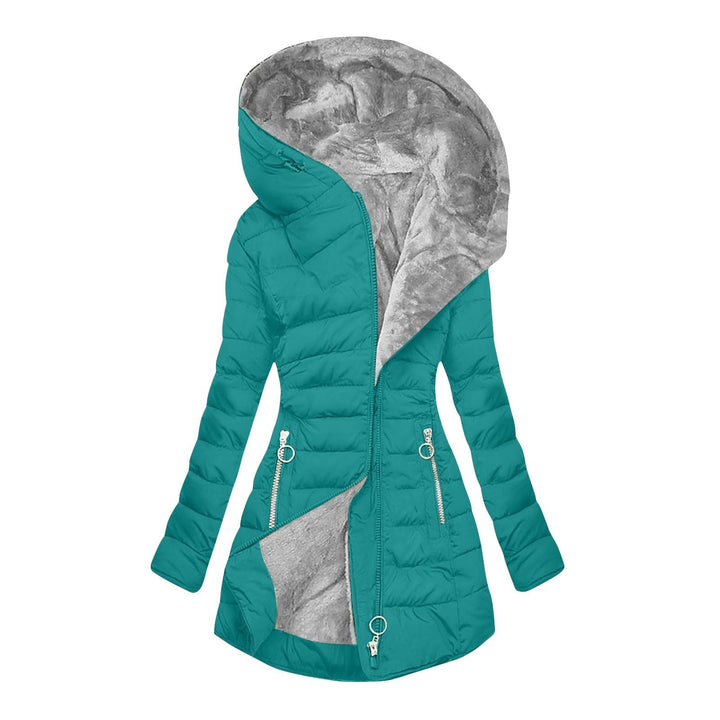 Dagmar | Damen Winterjacke mit Kapuze Steppjacke - Black - Image 8