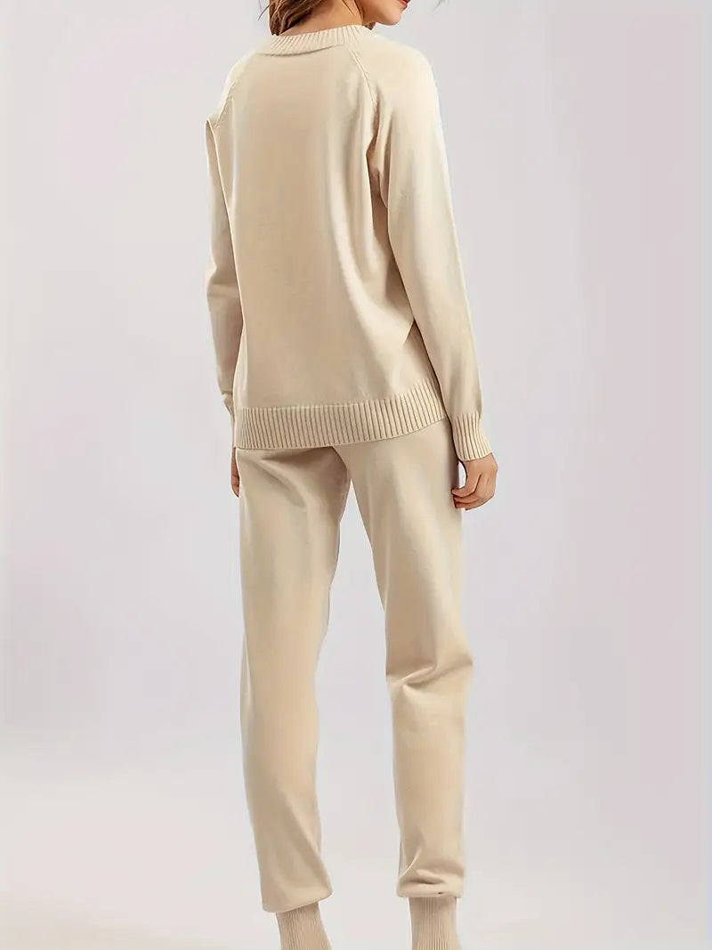 Delvara | Damen Strickpullover Set mit Jogginghose - Image 5