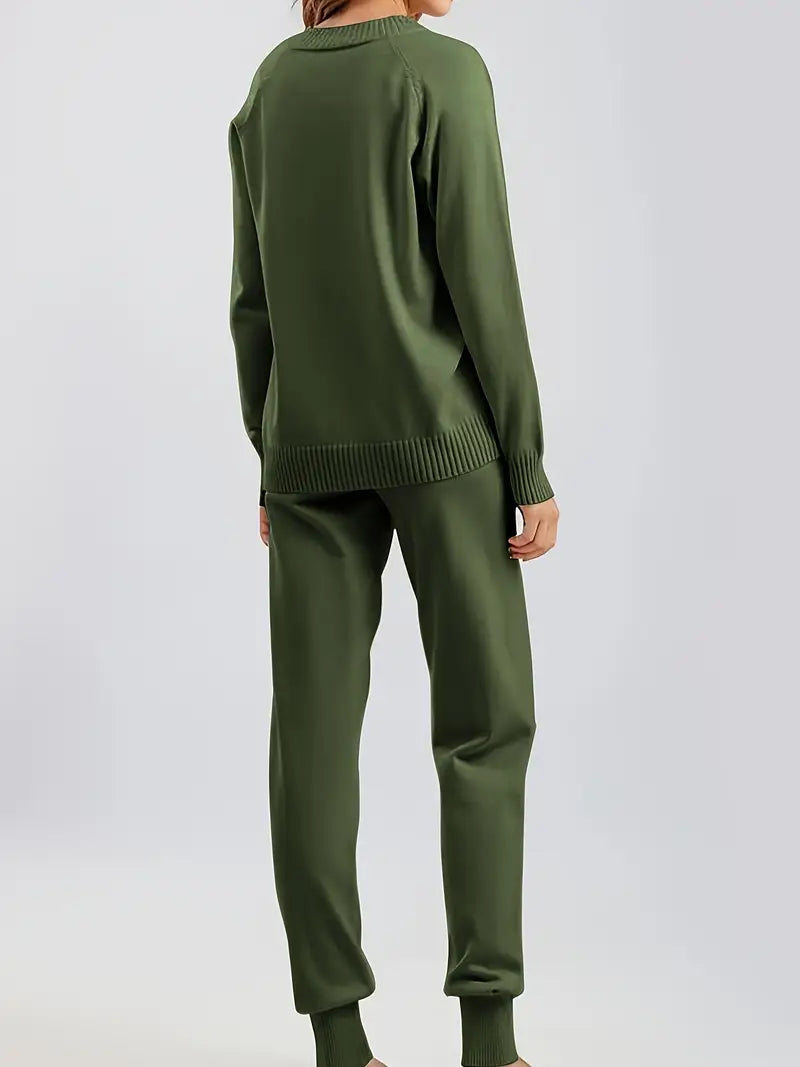 Delvara | Damen Strickpullover Set mit Jogginghose - Image 7