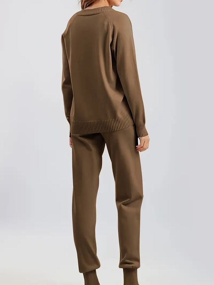 Delvara | Damen Strickpullover Set mit Jogginghose - Image 8