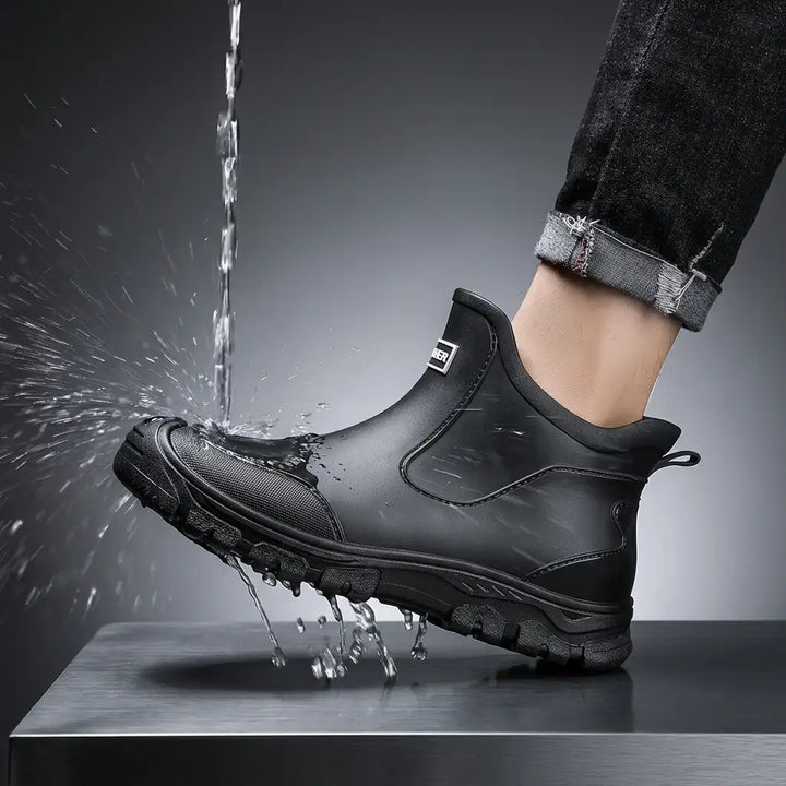 Draveld | Herren Regenstiefel Kurz Wasserdicht - Black - Image 3