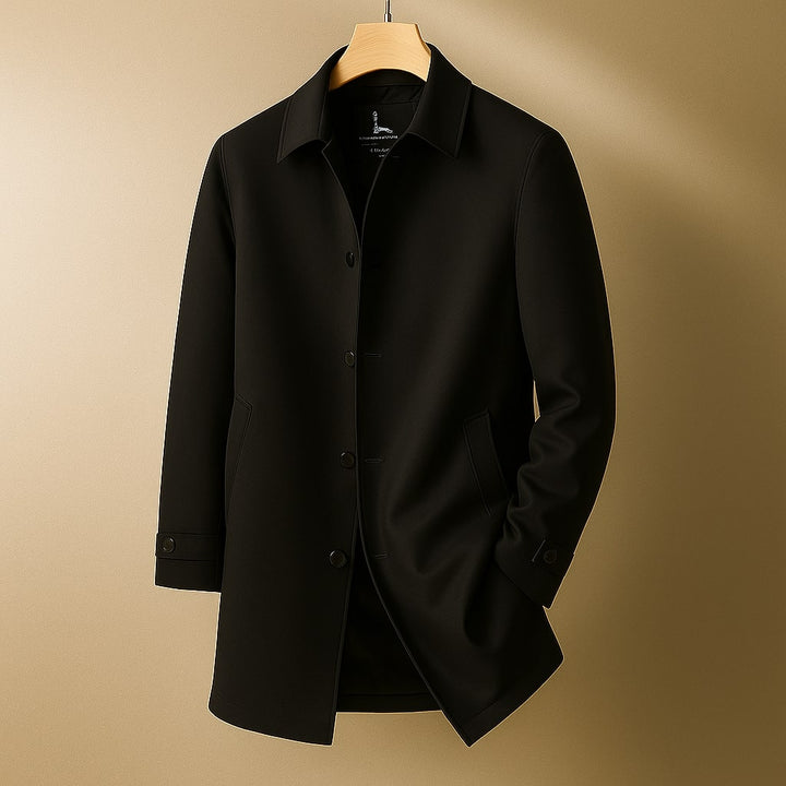 Draveld | Herren Wintermantel Slim Fit Daunenmantel - Navy - Image 2