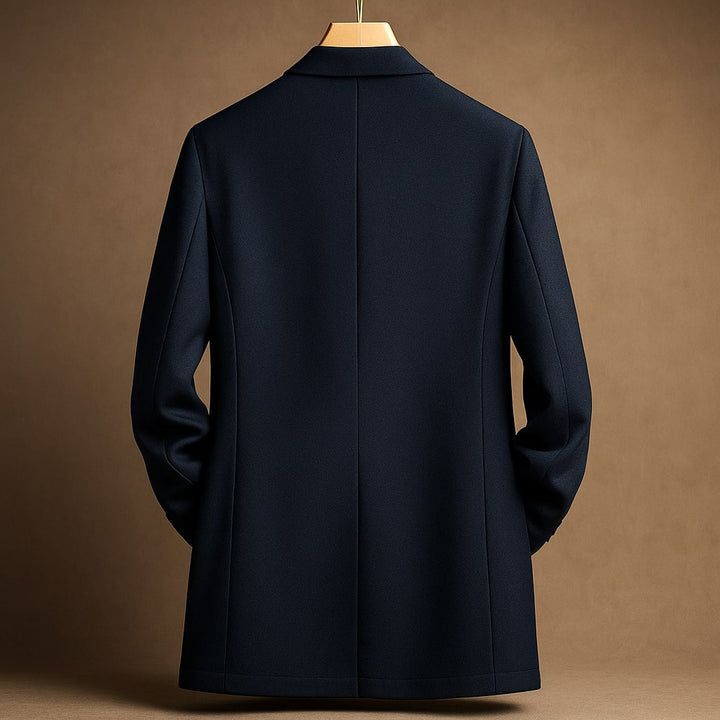 Draveld | Herren Wintermantel Slim Fit Daunenmantel - Navy - Image 5
