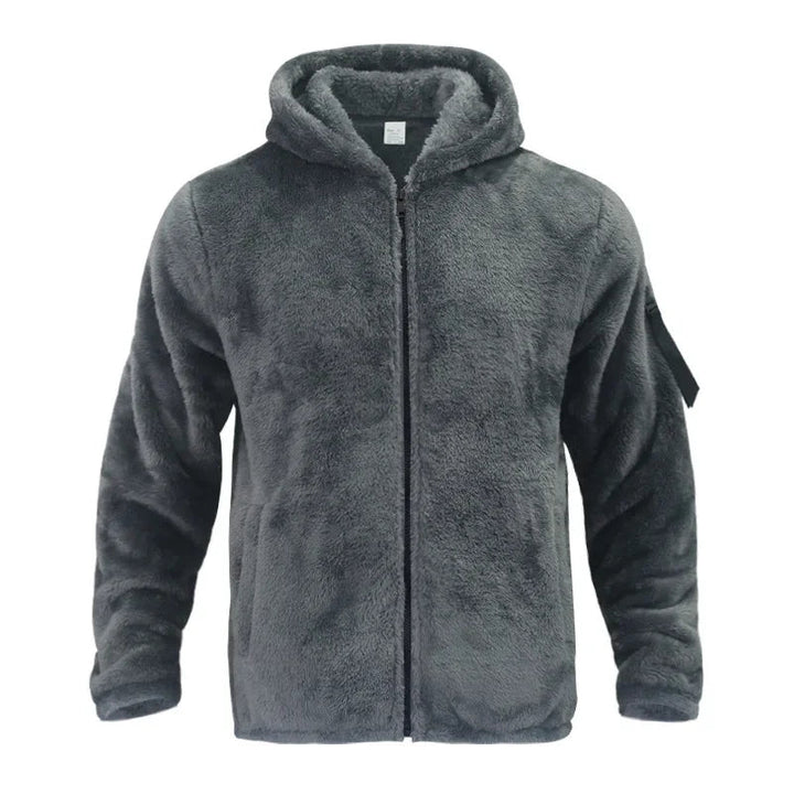 Dravell | Herren Teddyjacke mit Kapuze Fleecejacke - Camel - Image 8
