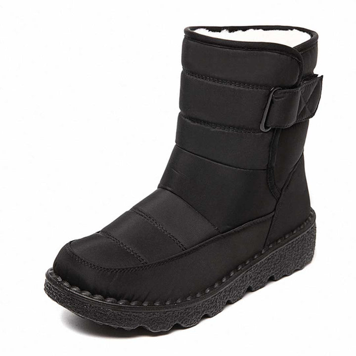 Dravelle | Damen Winterschuhe gefüttert Stiefel - Burgundy - Image 5