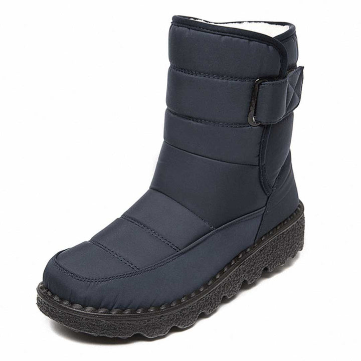 Dravelle | Damen Winterschuhe gefüttert Stiefel - Burgundy - Image 6