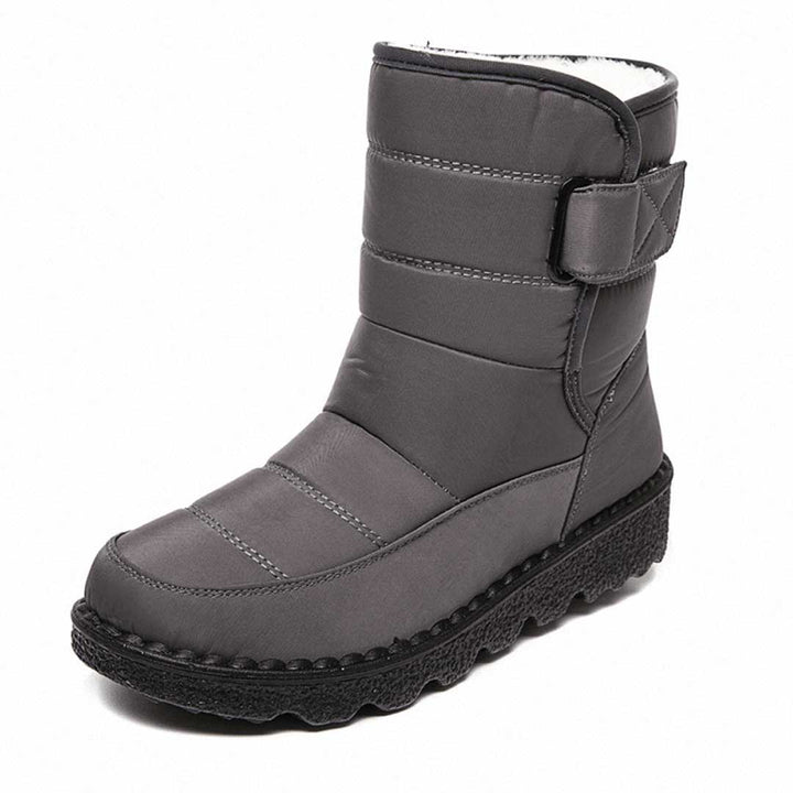 Dravelle | Damen Winterschuhe gefüttert Stiefel - Burgundy - Image 7