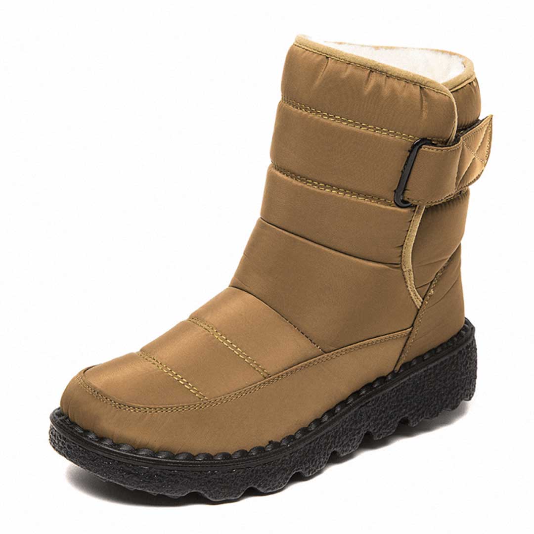 Dravelle | Damen Winterschuhe gefüttert Stiefel - Burgundy - Image 8