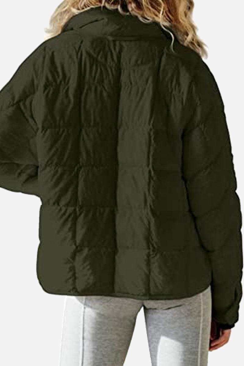 Dravenna | Damen Winterjacke Steppjacke Braun - Brown - Image 12