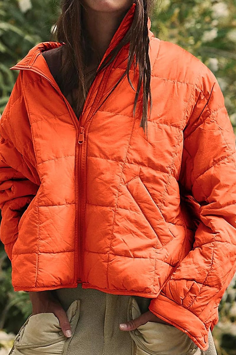Dravenna | Damen Winterjacke Steppjacke Braun - Brown - Image 15