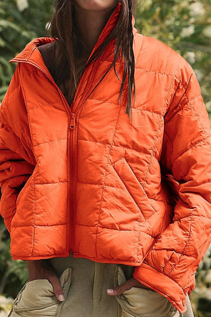Dravenna | Damen Winterjacke Steppjacke Braun - Brown - Image 15