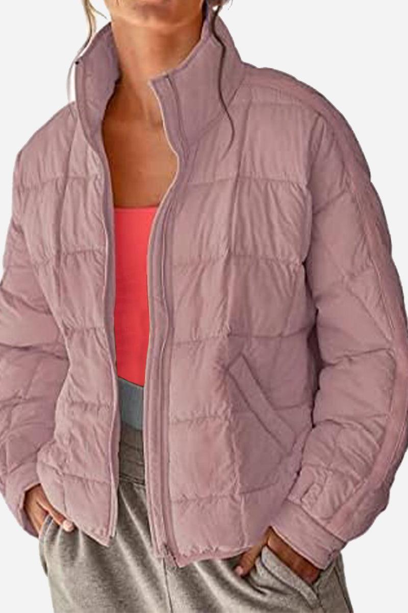 Dravenna | Damen Winterjacke Steppjacke Braun - Brown - Image 16