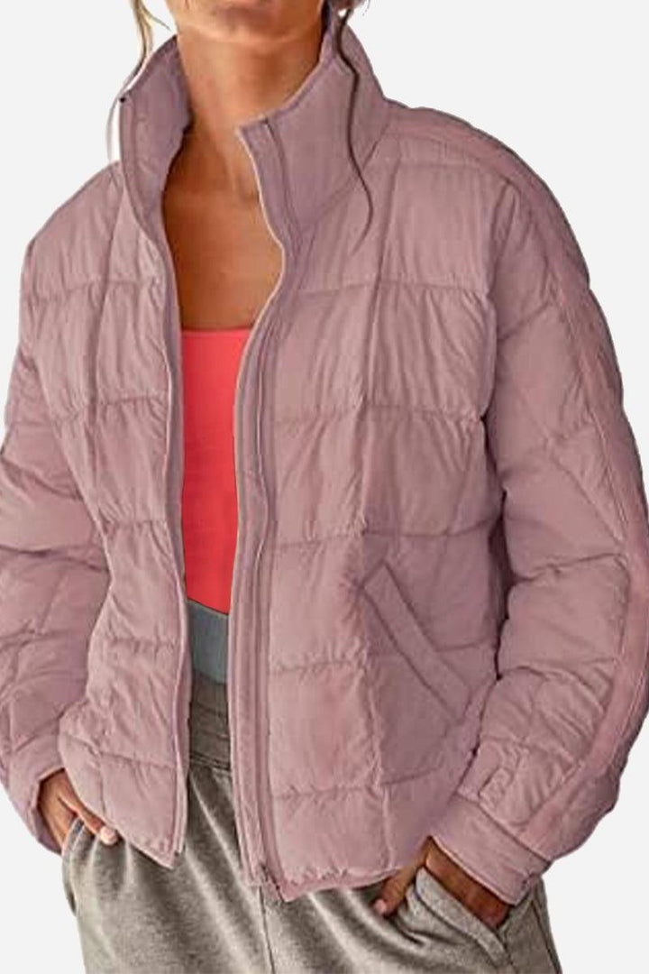 Dravenna | Damen Winterjacke Steppjacke Braun - Brown - Image 16