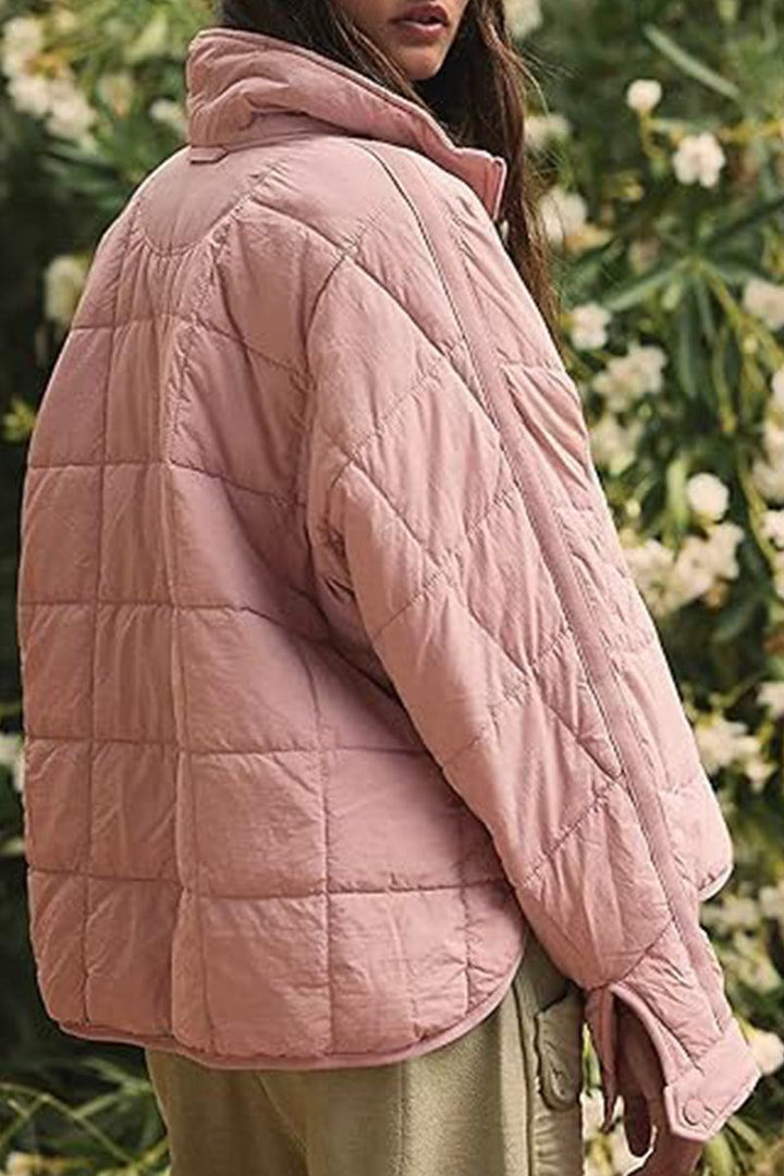 Dravenna | Damen Winterjacke Steppjacke Braun - Brown - Image 17