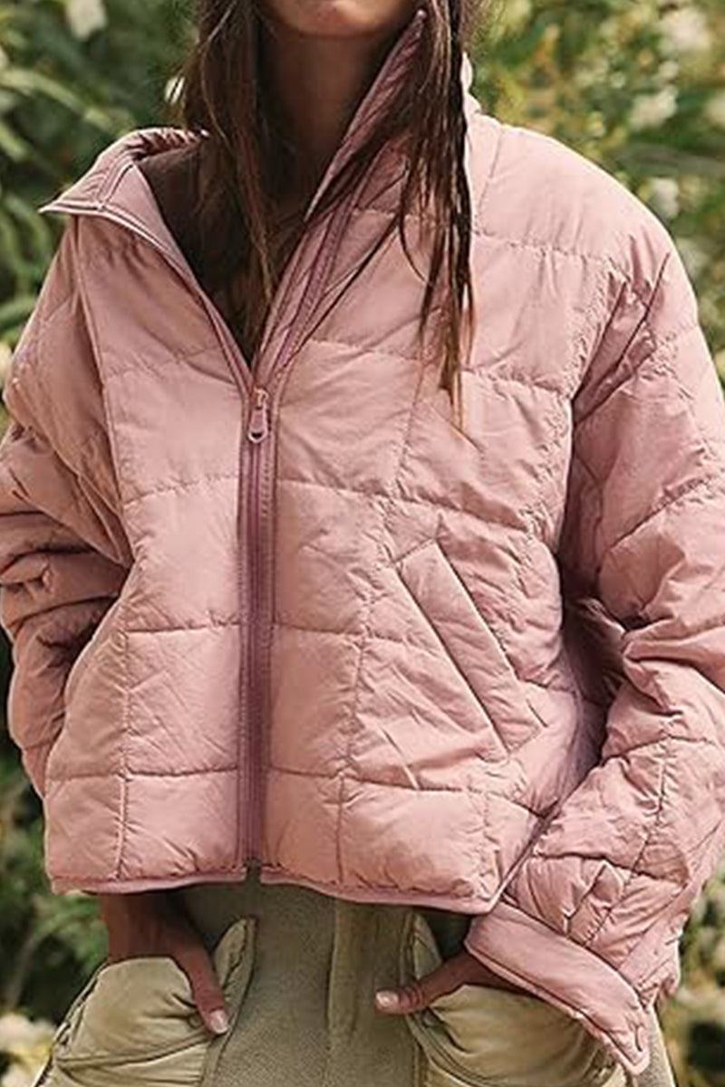 Dravenna | Damen Winterjacke Steppjacke Braun - Brown - Image 18