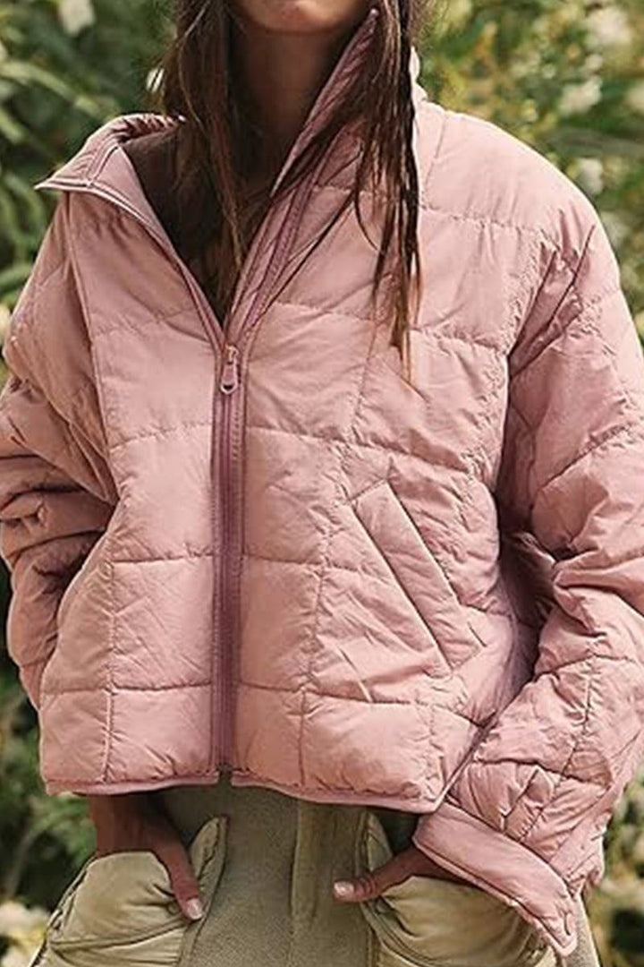 Dravenna | Damen Winterjacke Steppjacke Braun - Brown - Image 18