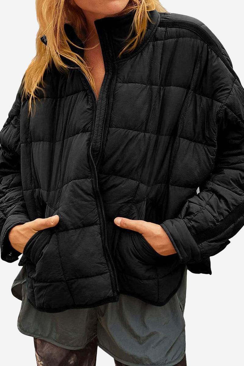 Dravenna | Damen Winterjacke Steppjacke Braun - Brown - Image 20
