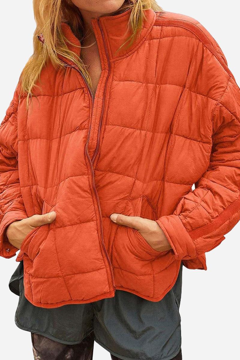 Dravenna | Damen Winterjacke Steppjacke Braun - Brown - Image 21