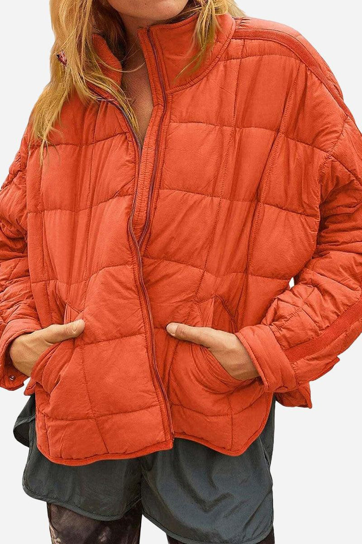 Dravenna | Damen Winterjacke Steppjacke Braun - Brown - Image 21