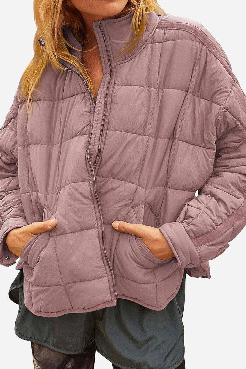 Dravenna | Damen Winterjacke Steppjacke Braun - Brown - Image 22