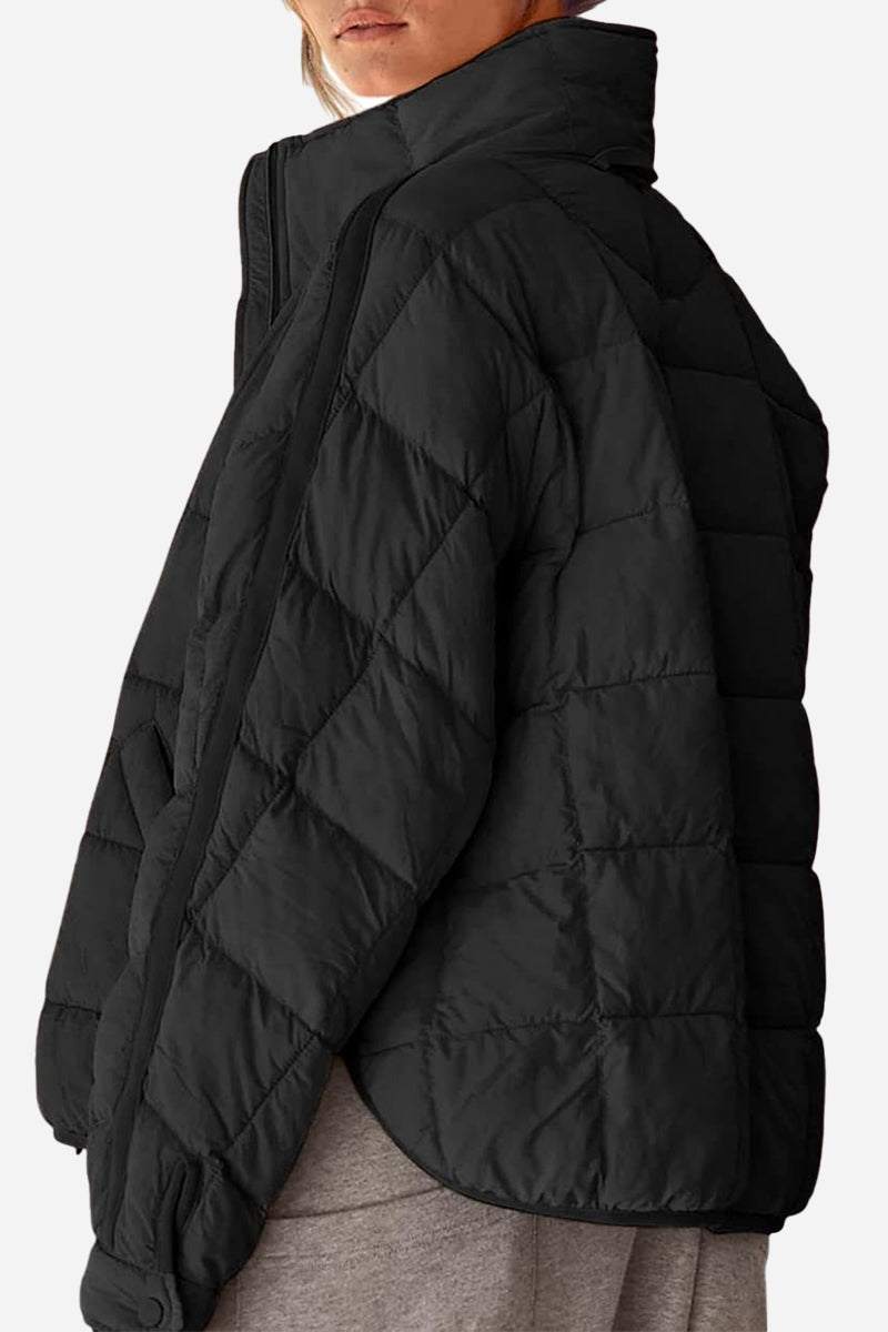 Dravenna | Damen Winterjacke Steppjacke Braun - Brown - Image 5