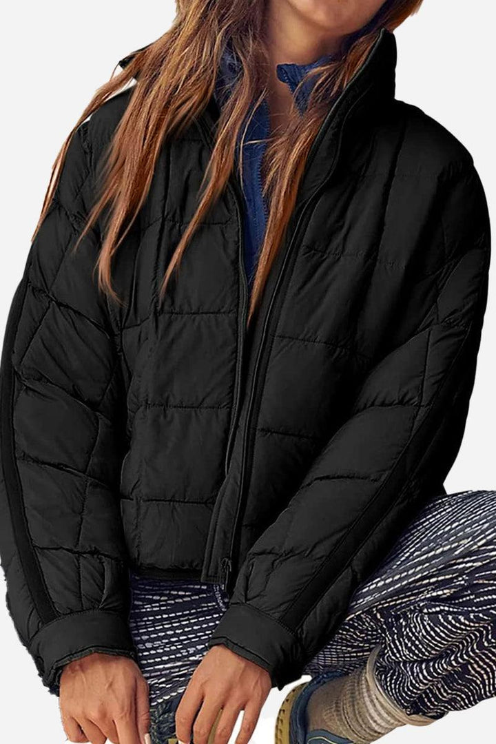 Dravenna | Damen Winterjacke Steppjacke Braun - Brown - Image 7