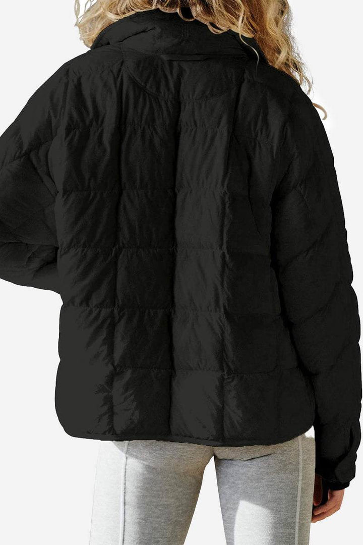Dravenna | Damen Winterjacke Steppjacke Braun - Brown - Image 8