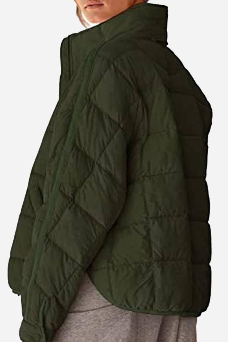 Dravenna | Damen Winterjacke Steppjacke Braun - Brown - Image 9