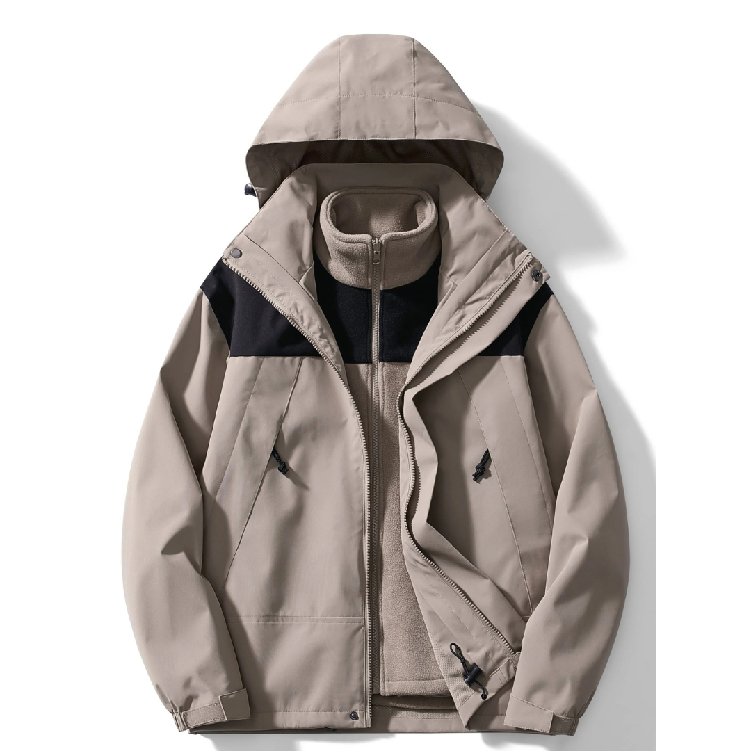 Dravkon | Herren Winterjacke Fleece Kapuzenjacke - Image 4