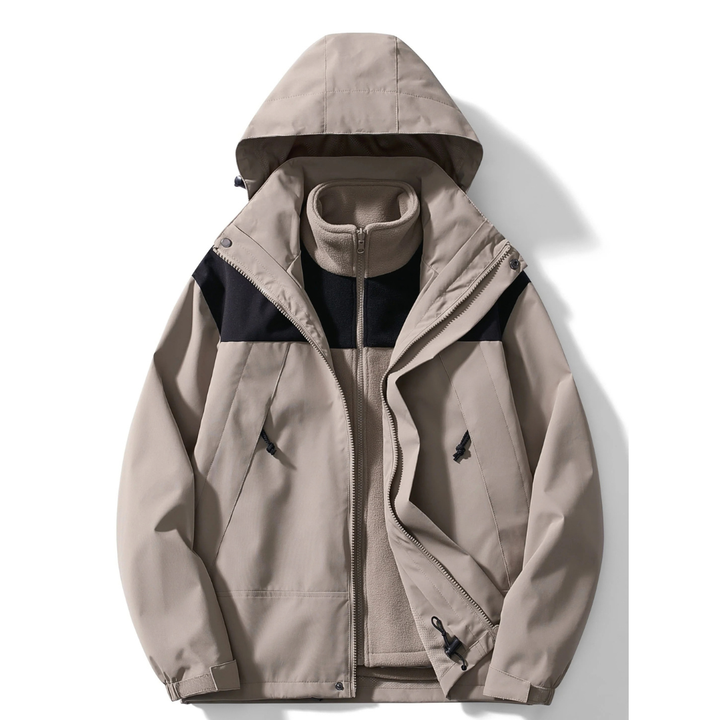 Dravkon | Herren Winterjacke Fleece Kapuzenjacke - Image 4