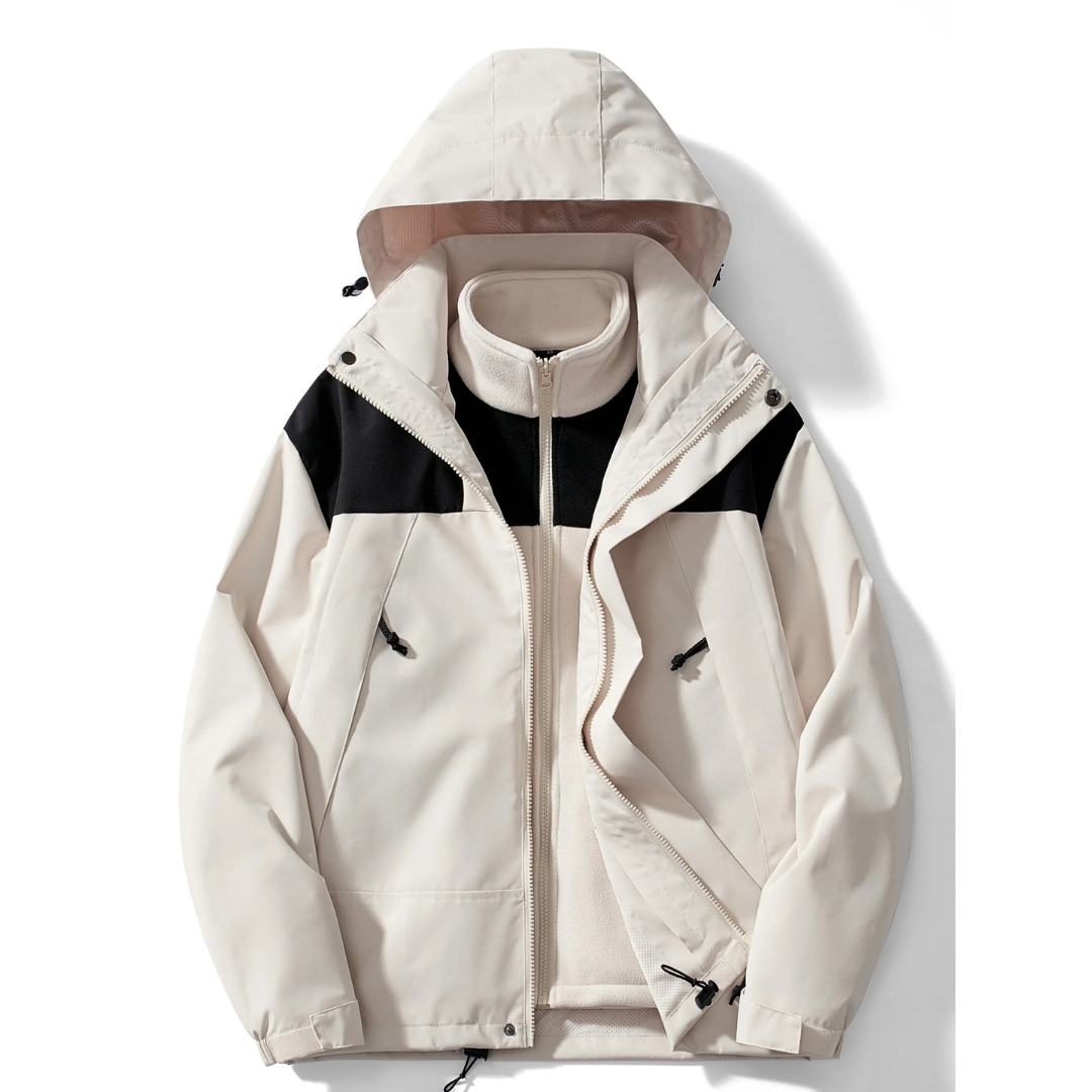 Dravkon | Herren Winterjacke Fleece Kapuzenjacke - Image 5