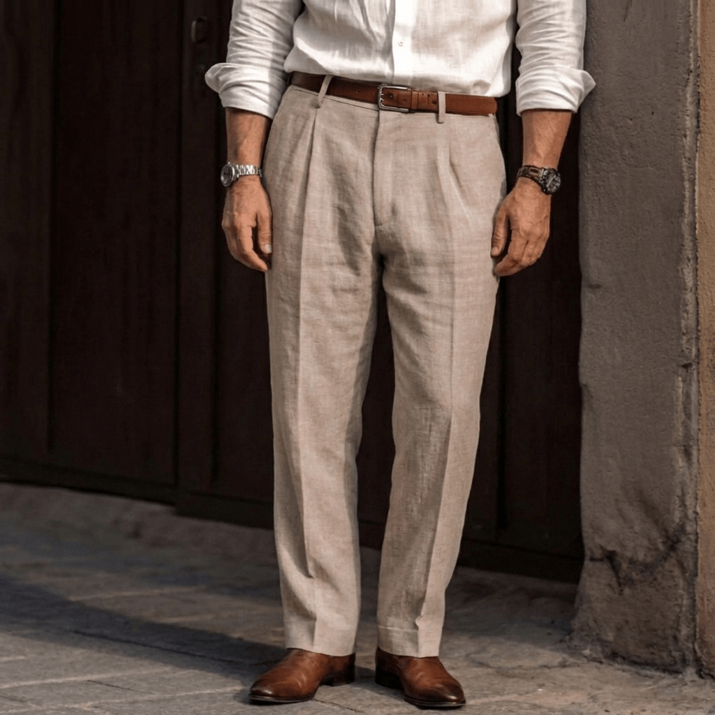 Dravmund | Herren Bundfaltenhose Regular Fit - Image 6