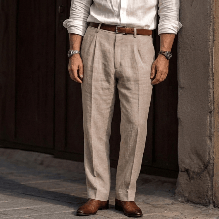 Dravmund | Herren Bundfaltenhose Regular Fit - Image 6