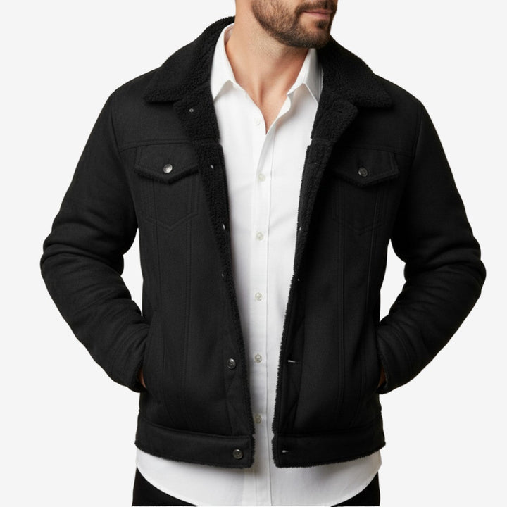 Dravok | Herren Teddyjacke Sherpa Gefüttert - Camel - Image 3