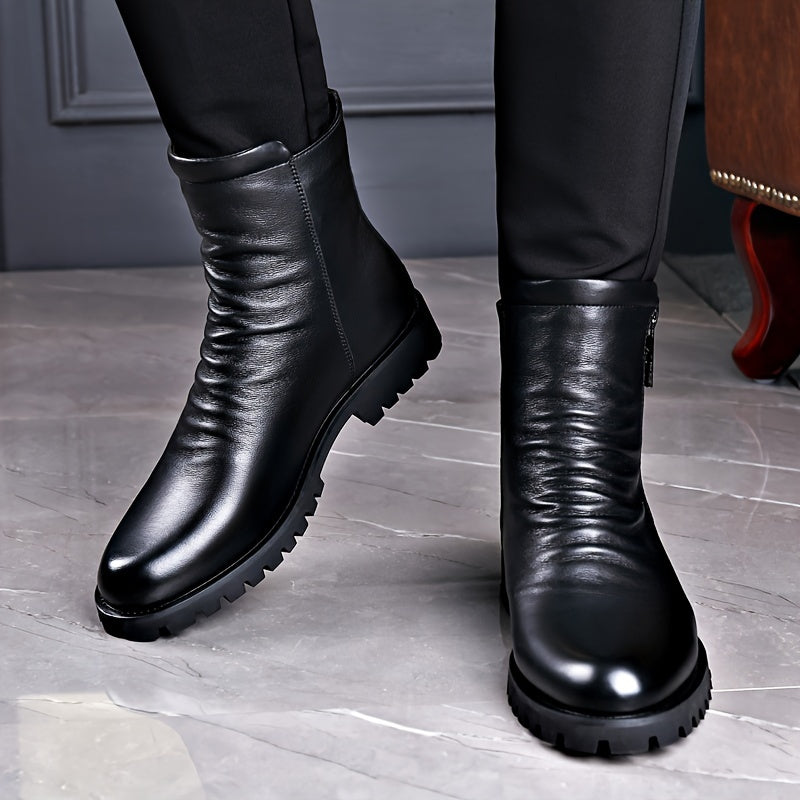 Dravorn | Herren Stiefel mit Seitlichem Reißverschluss - Black - Image 2