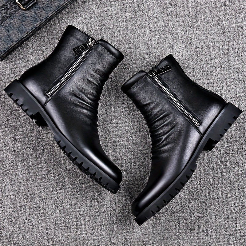 Dravorn | Herren Stiefel mit Seitlichem Reißverschluss - Black - Image 5