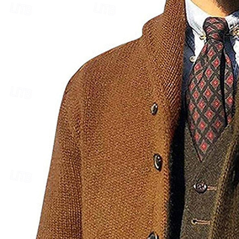Dravorn | Herren Strickjacke Colour-Block Cardigan - Image 6