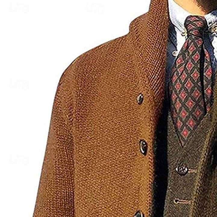 Dravorn | Herren Strickjacke Colour-Block Cardigan - Image 6