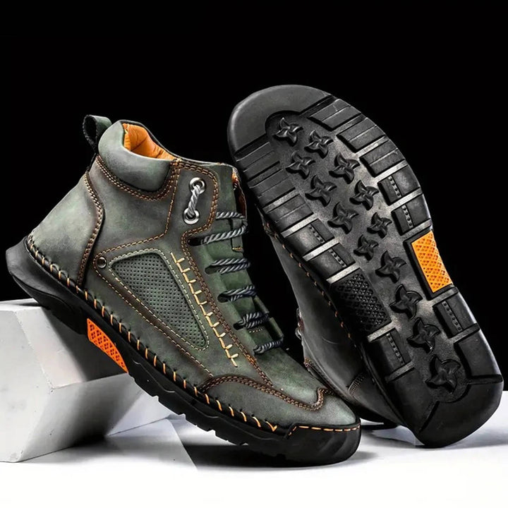 Dravyn | Herren Lederstiefel Schnürstiefel Outdoor - Black - Image 10
