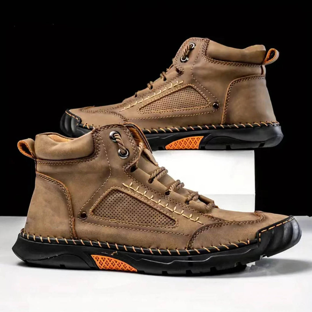 Dravyn | Herren Lederstiefel Schnürstiefel Outdoor - Black - Image 12