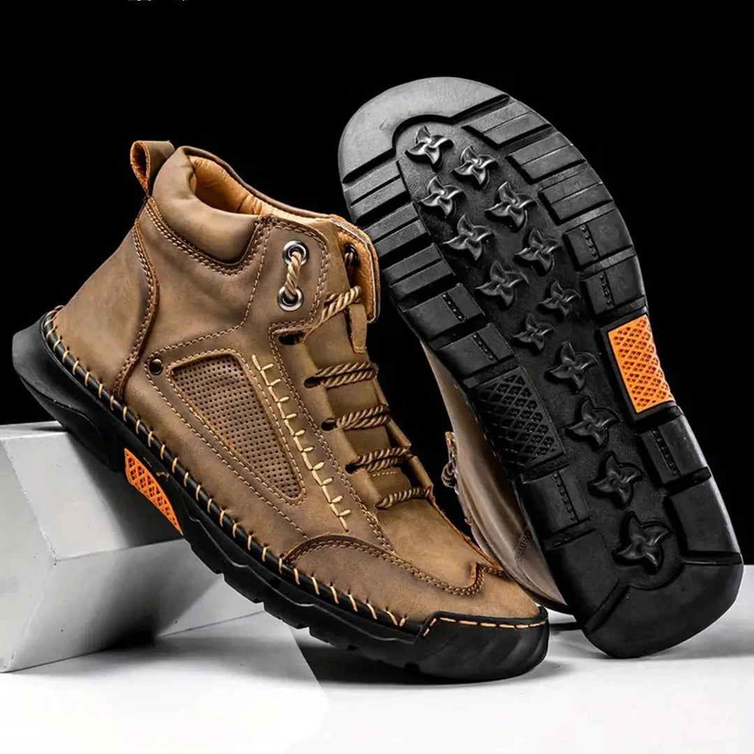 Dravyn | Herren Lederstiefel Schnürstiefel Outdoor - Black - Image 13