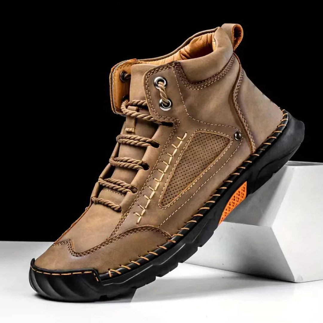 Dravyn | Herren Lederstiefel Schnürstiefel Outdoor - Black - Image 14