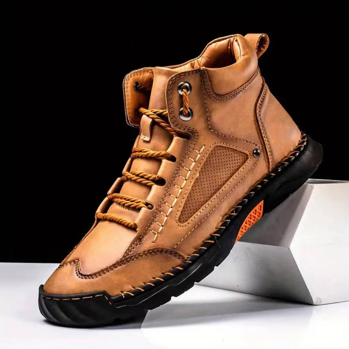 Dravyn | Herren Lederstiefel Schnürstiefel Outdoor - Black - Image 5