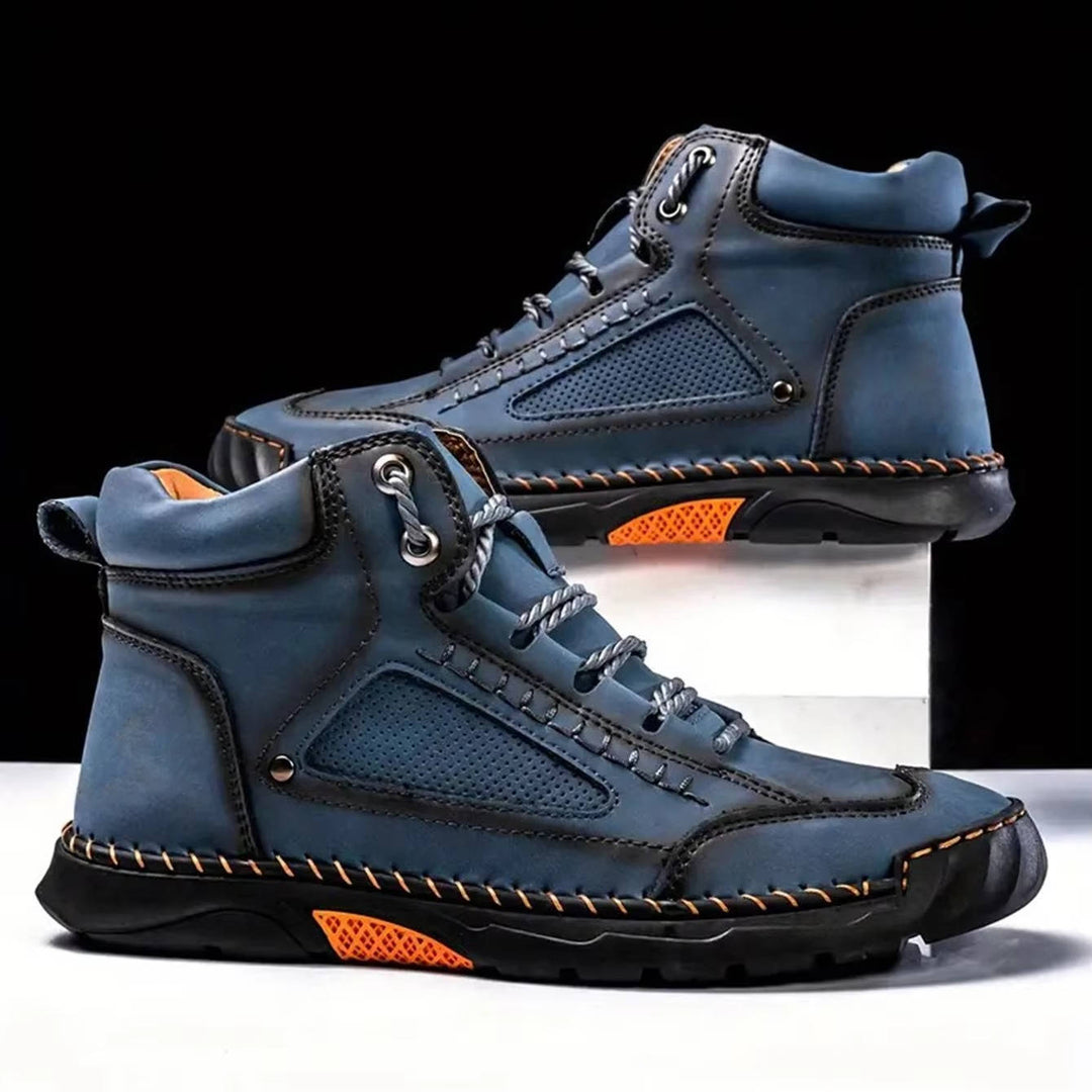 Dravyn | Herren Lederstiefel Schnürstiefel Outdoor - Black - Image 6