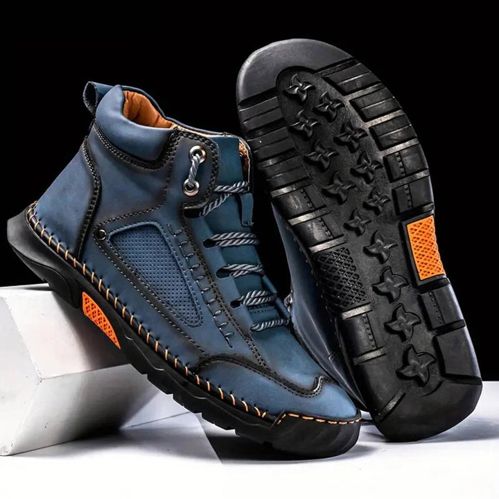 Dravyn | Herren Lederstiefel Schnürstiefel Outdoor - Black - Image 7