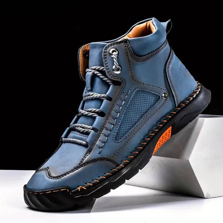 Dravyn | Herren Lederstiefel Schnürstiefel Outdoor - Black - Image 8