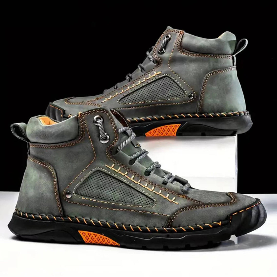 Dravyn | Herren Lederstiefel Schnürstiefel Outdoor - Black - Image 9