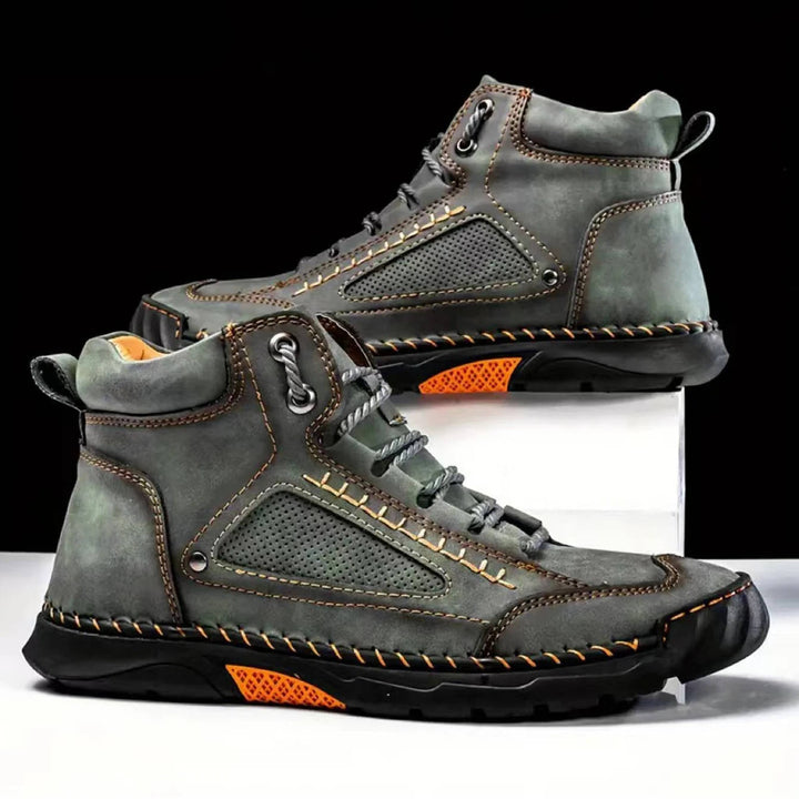 Dravyn | Herren Lederstiefel Schnürstiefel Outdoor - Black - Image 9